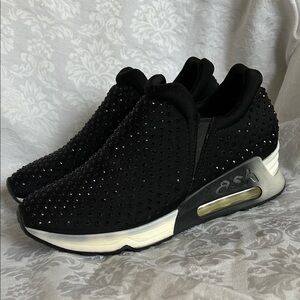 Ash Women's Black Wedge Sneakers